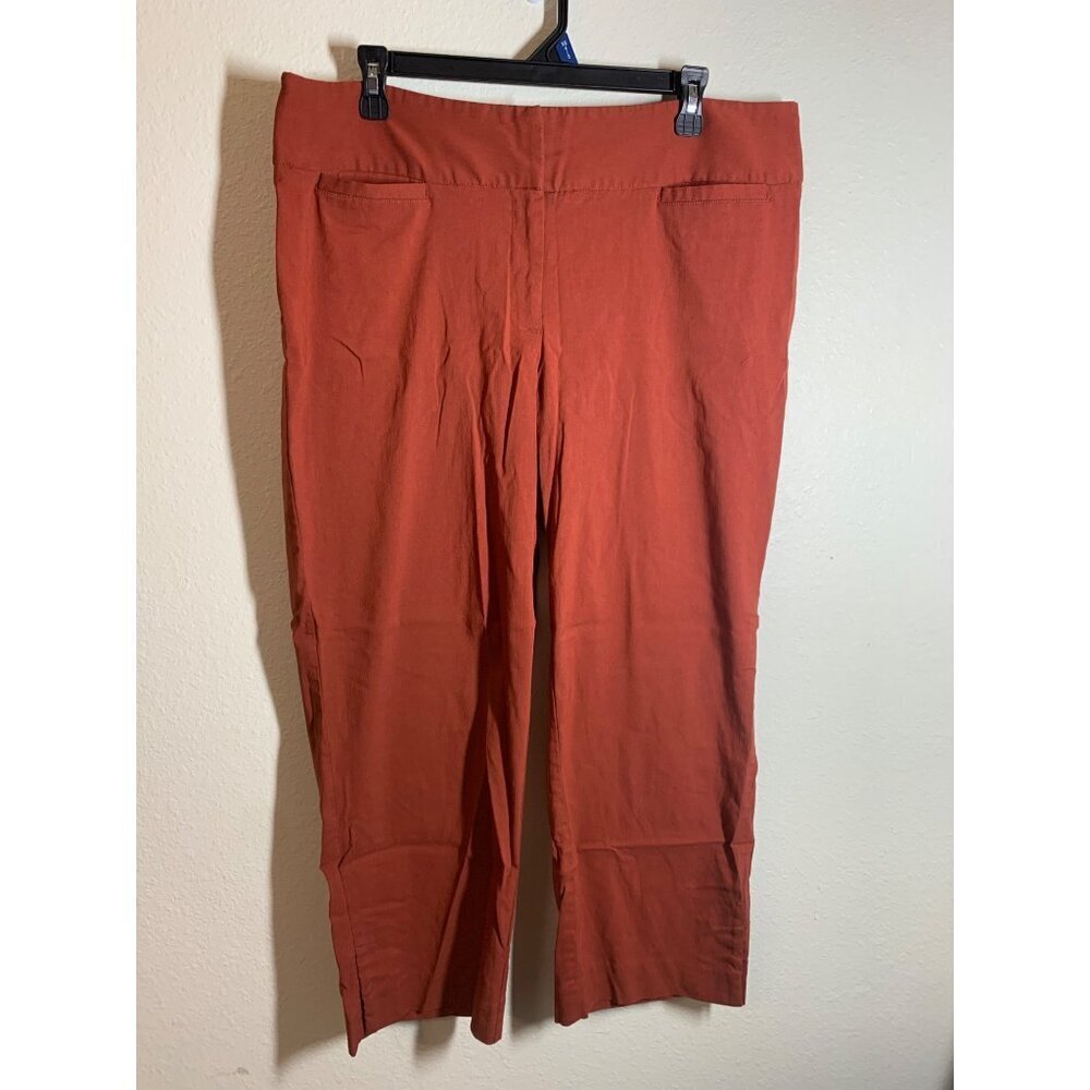 Lane Bryant Demure Dress Pants Business Casual Women's Size 16 Orange AD6